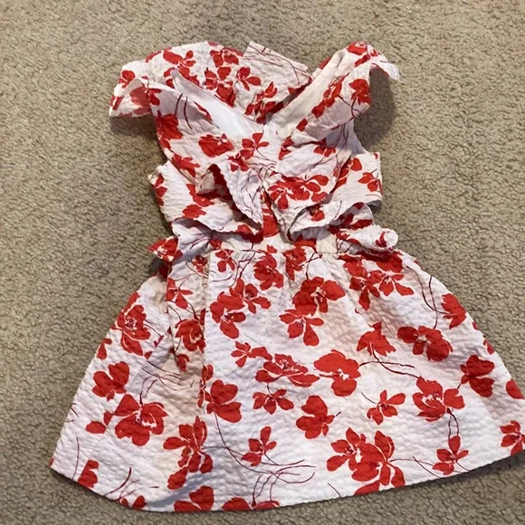 Zara | Dresses | Zara Red Poppy Dress Spring Girls 7 | Poshmark